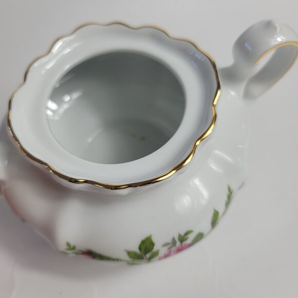 Traditions China Johann Haviland Moss Rose Sugar Bowl White with Pink Roses - Picture 8 of 16